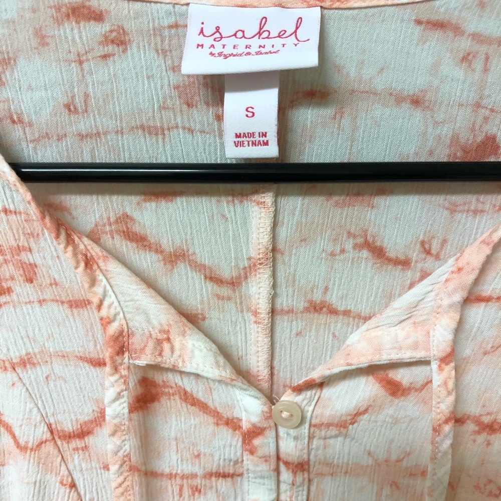 Button front maternity top - Picture 2 of 2
